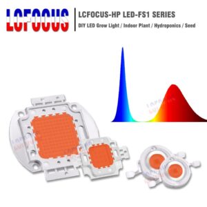 High Power LED Chip 1W 3W 5W 10W 20W 30W 50W 100W Full Spectrum 400-840nm DIY LED Grow Light For Vegetable Fruit Plant Growing