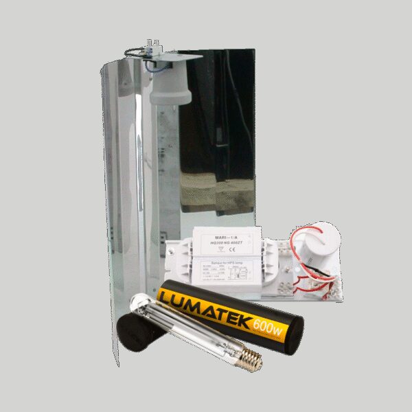 Lumatek Mari + Spiegelkap + Lumatek Dual Spectrum 600 Watt