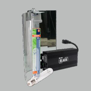 Osram Lumii Black + Spiegelkap + Osram Plantastar 600 Watt