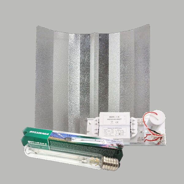 Sylvania Mari + Hamerslagkap + Sylvania Grolux 600 Watt