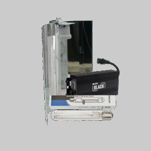Philips Lumii Black + Spiegelkap + Philips Greenpower 600 Watt