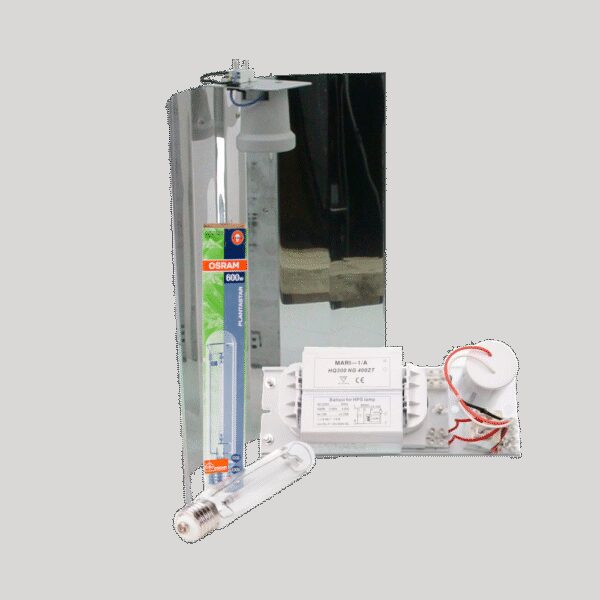 Osram Mari + Spiegelkap + Osram Plantastar 600 Watt