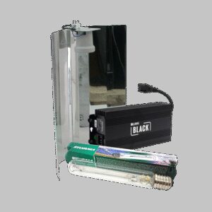 Sylvania Lumii Black + Spiegelkap + Sylvania Grolux 600 Watt